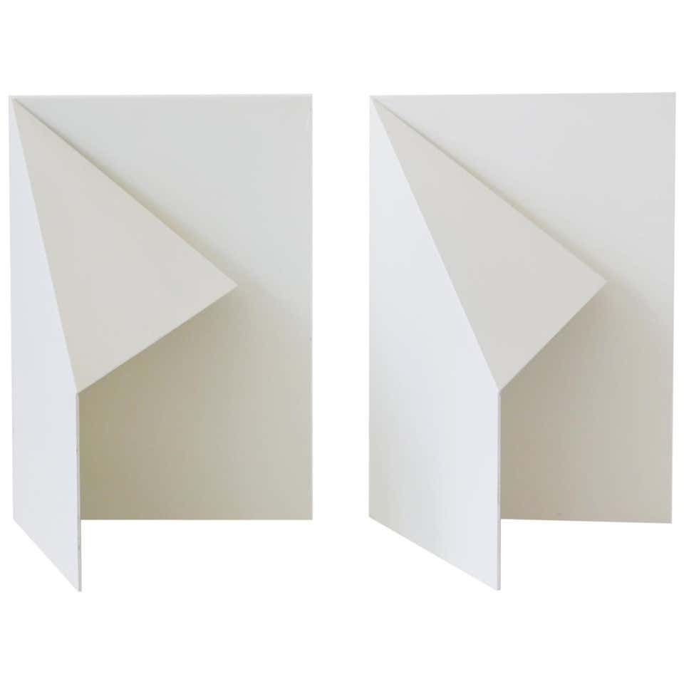 Pair Of Elegant Side Table Lamps A 4 By Torben Holmbäck For B. J. Metal Denmark