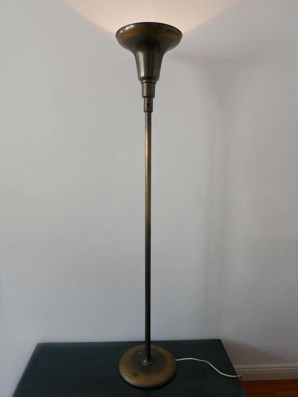 Art Deco Uplighter Floor Lamp Model Luminator By Kaiser & Co., 1930s, Germany photo furniture