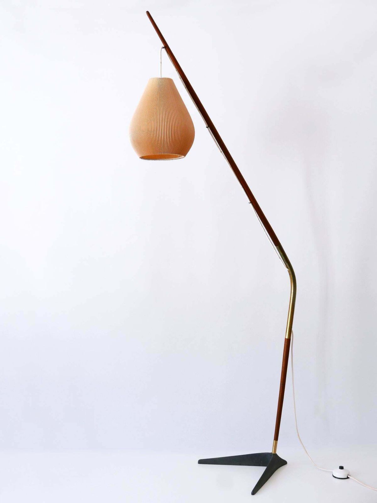 Exceptional Fishing Pole Floor Lamp By Svend Aage Holm Sørensen Denmark 1950s photo vinterior