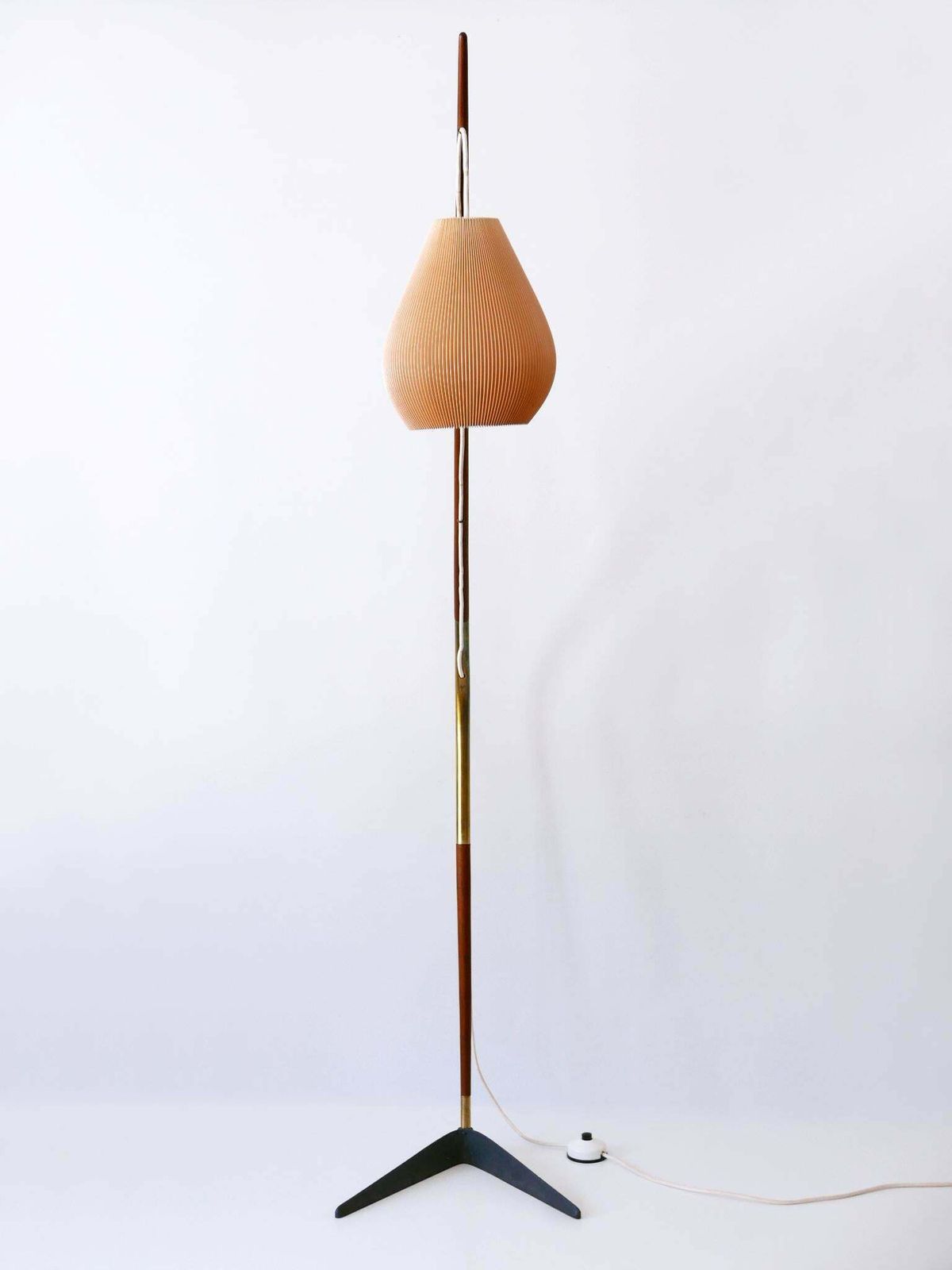Exceptional Fishing Pole Floor Lamp By Svend Aage Holm Sørensen Denmark 1950s photo vintage