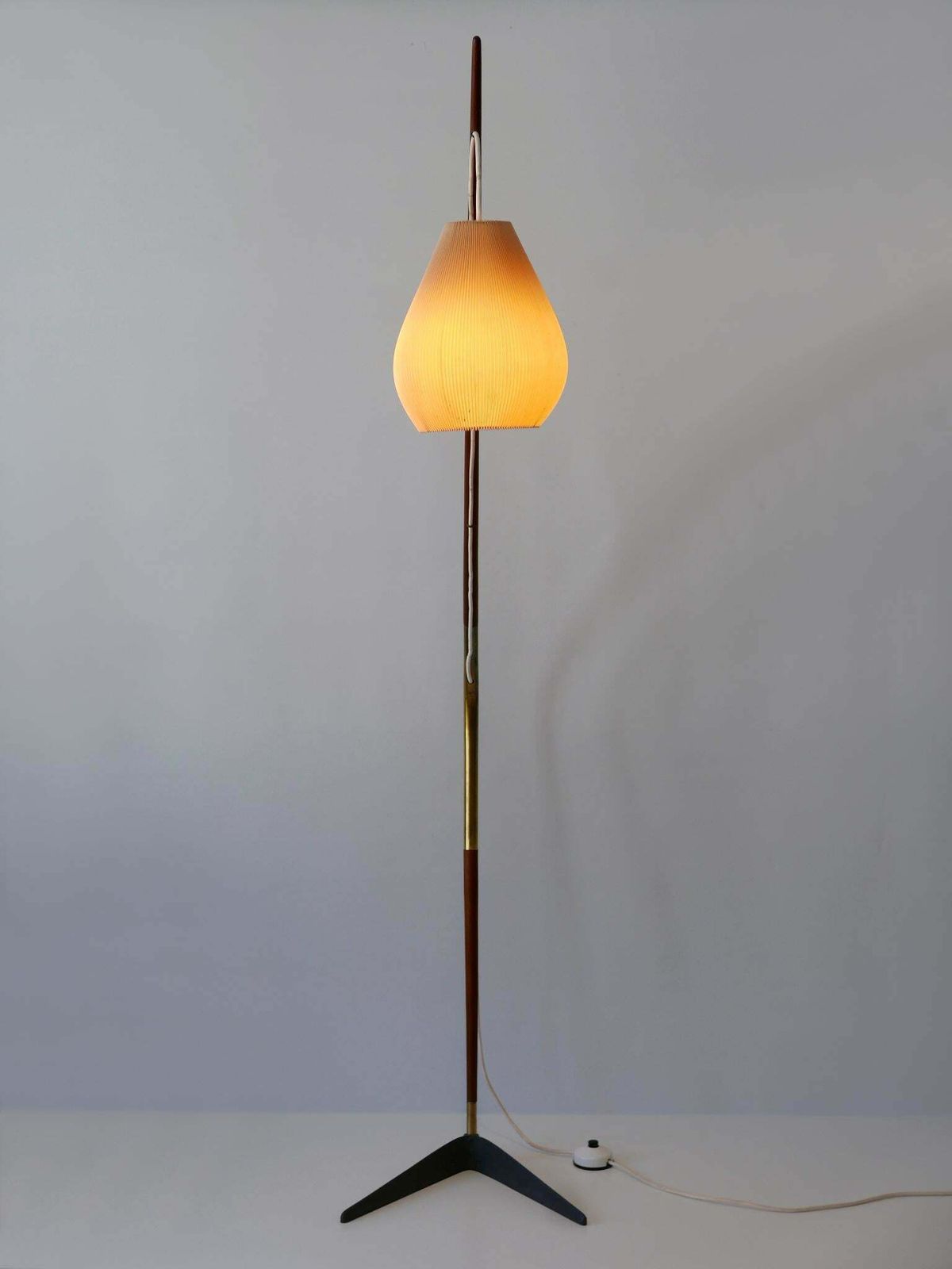 photo furniture Exceptional Fishing Pole Floor Lamp By Svend Aage Holm Sørensen Denmark 1950s