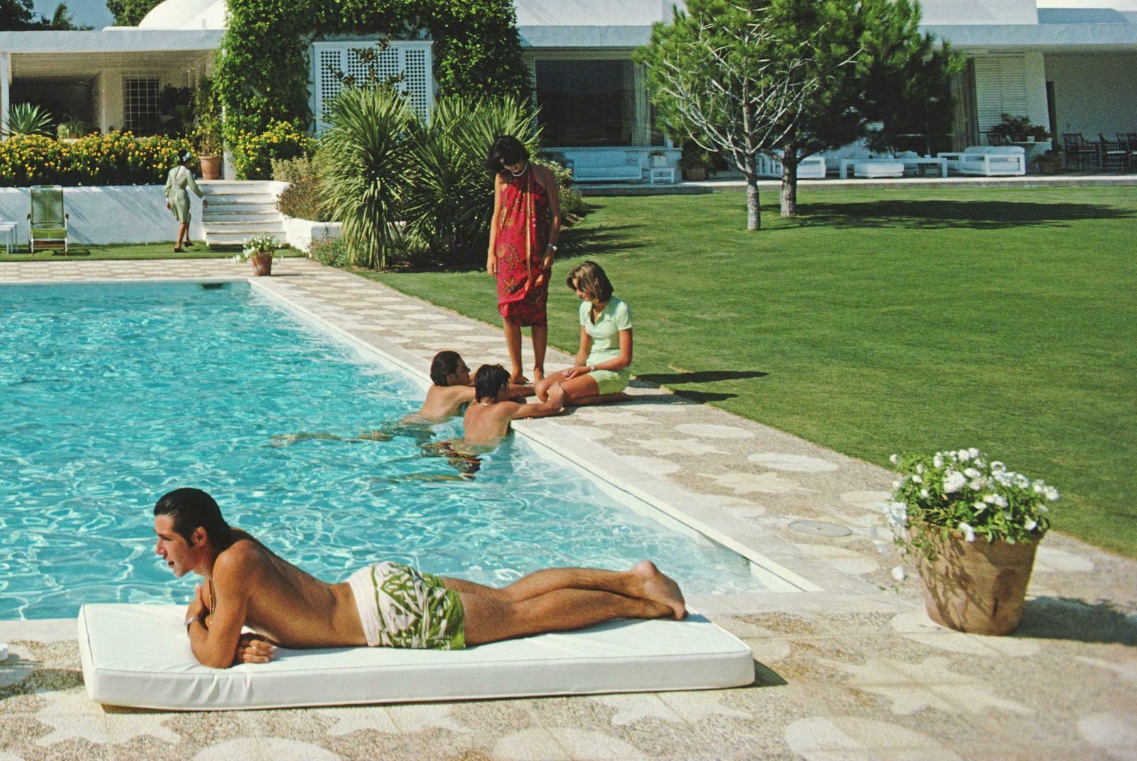 Poolside In Sotogrande By Slim Aarons photo for sale