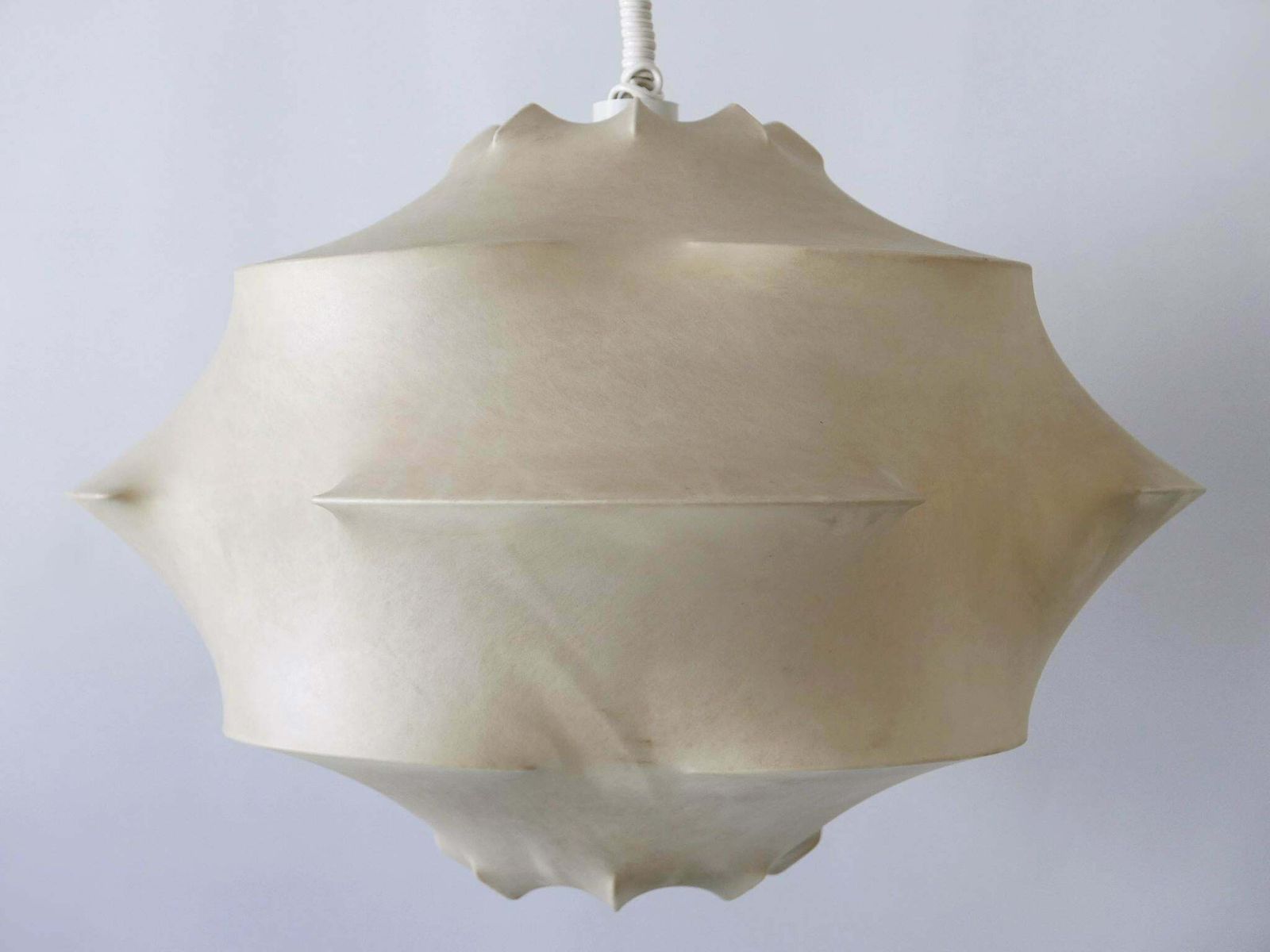 Lighting Xl Mid Century Modern Cocoon Pendant Lamp Or Hanging Light By Flos Italy, 1960s photo