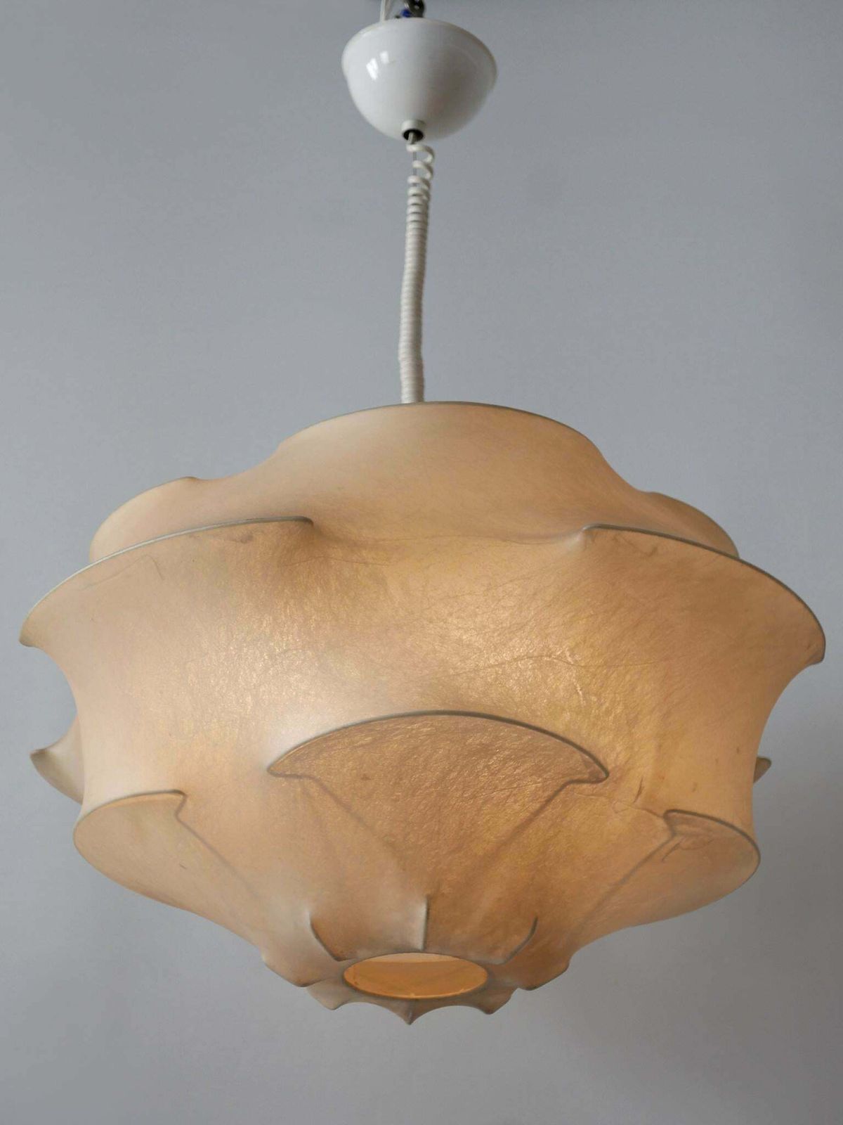 photo buy Xl Mid Century Modern Cocoon Pendant Lamp Or Hanging Light By Flos Italy, 1960s