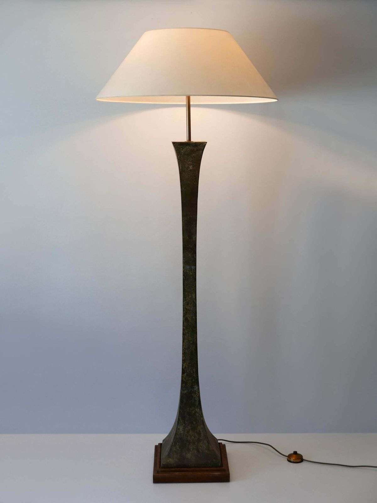 Verdigris Bronze Floor Lamp By Stewart Ross James For Hansen Lighting, 1960s photo furniture