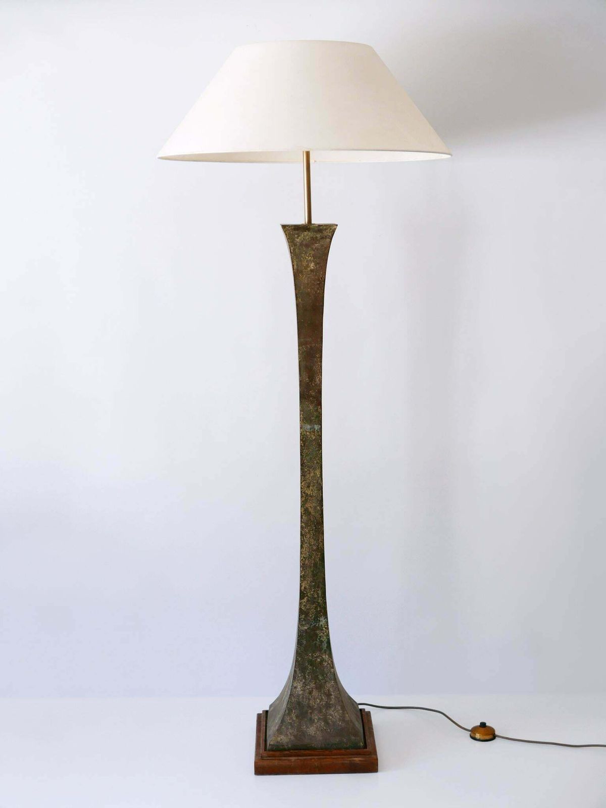 Verdigris Bronze Floor Lamp By Stewart Ross James For Hansen Lighting, 1960s photo for sale