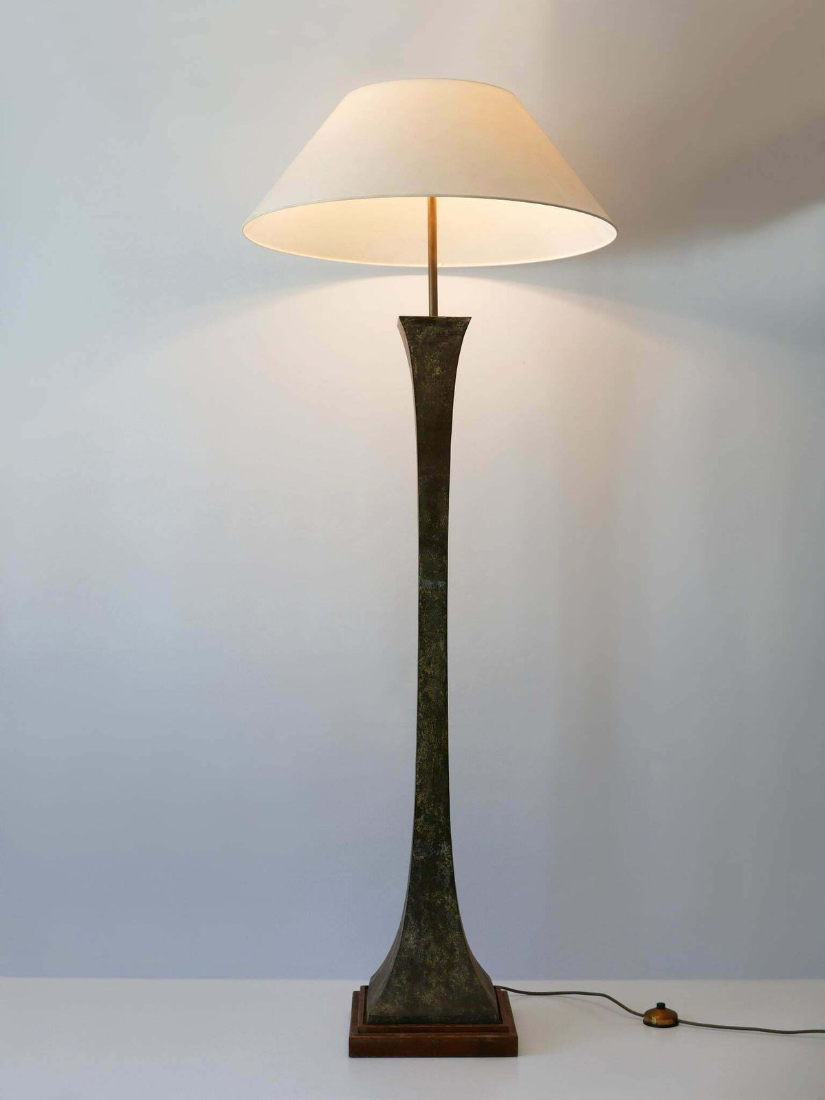 Verdigris Bronze Floor Lamp By Stewart Ross James For Hansen Lighting, 1960s photo vinterior