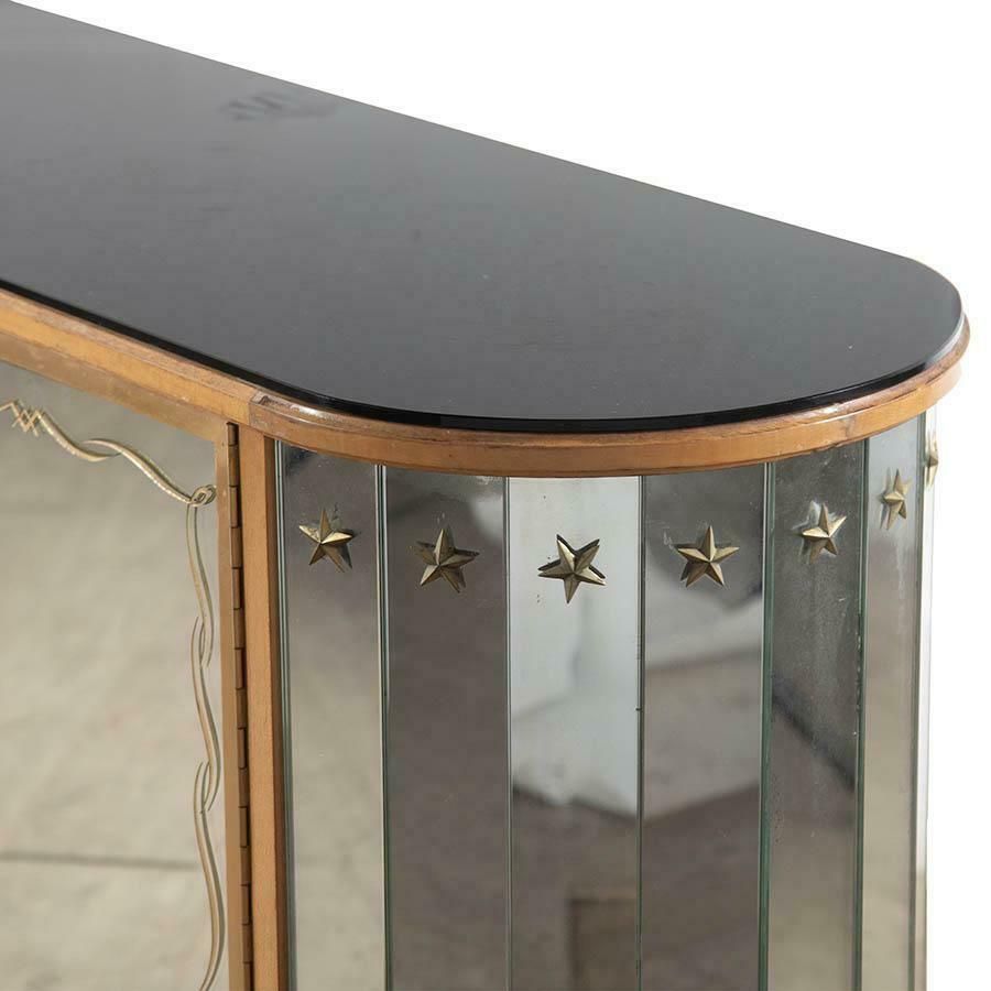 20th Century Glazed Cocktail Cabinet In The Style Of Renee Drouet photo for sale
