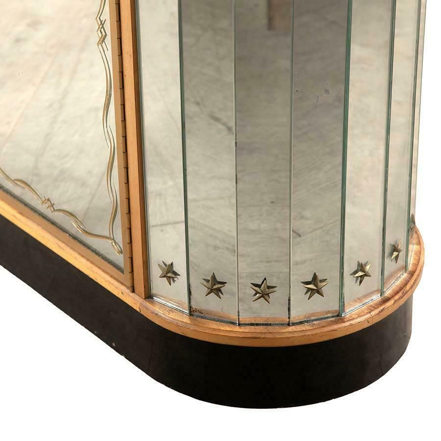 20th Century Glazed Cocktail Cabinet In The Style Of Renee Drouet photo Furniture