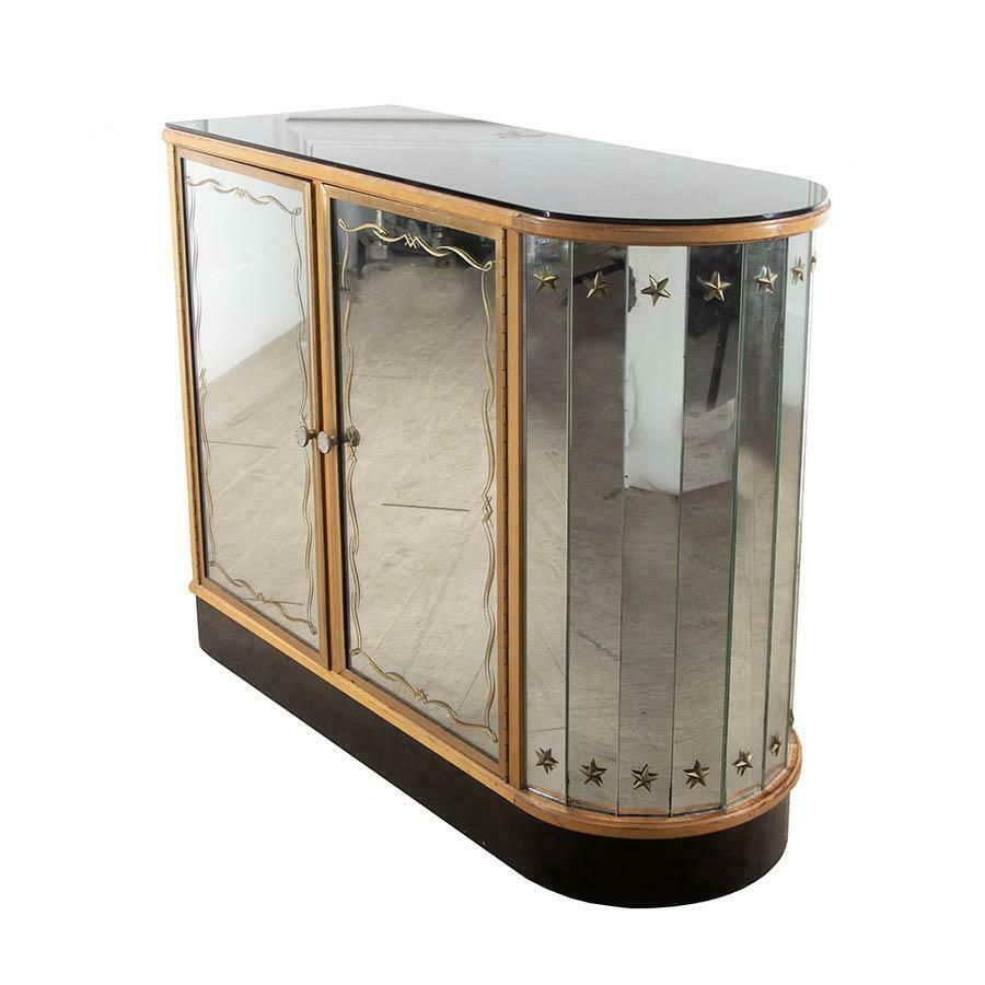 20th Century Glazed Cocktail Cabinet In The Style Of Renee Drouet photo 3200.0