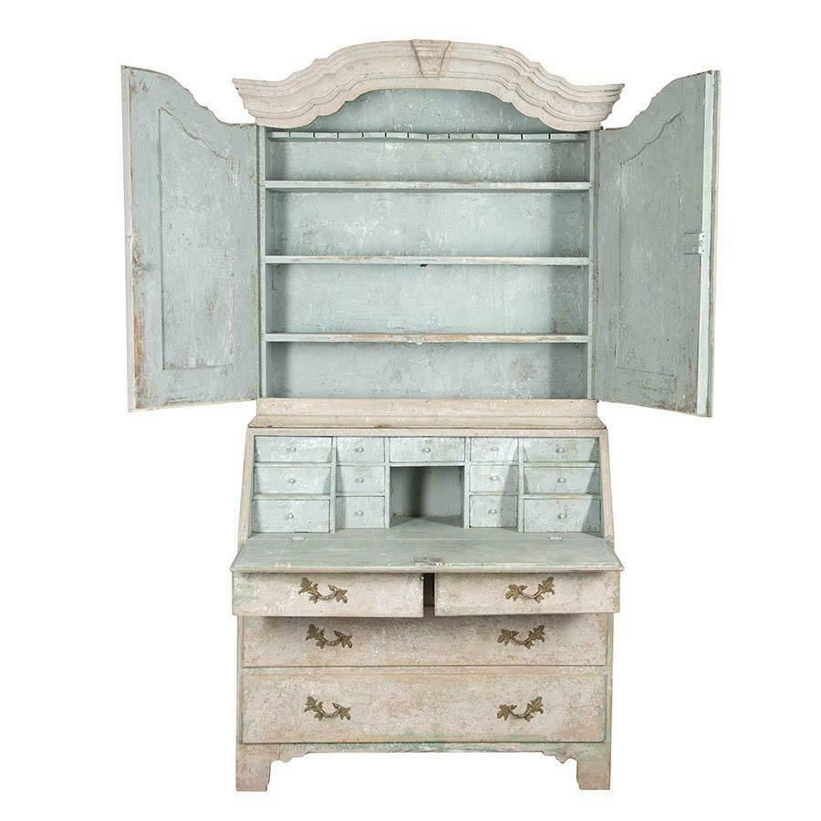 Swedish 18th Century Rococo Secretary photo furniture