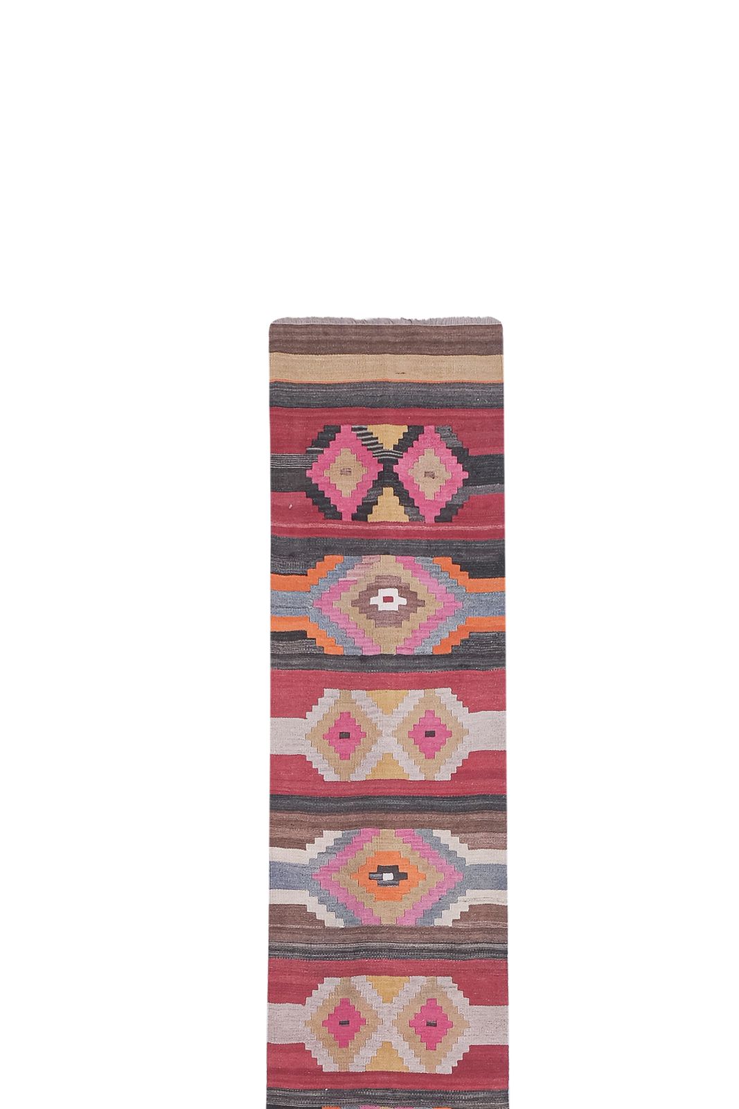 Tapis de couloir kilim turc 2'7'' x 21'1'' photo Textiles