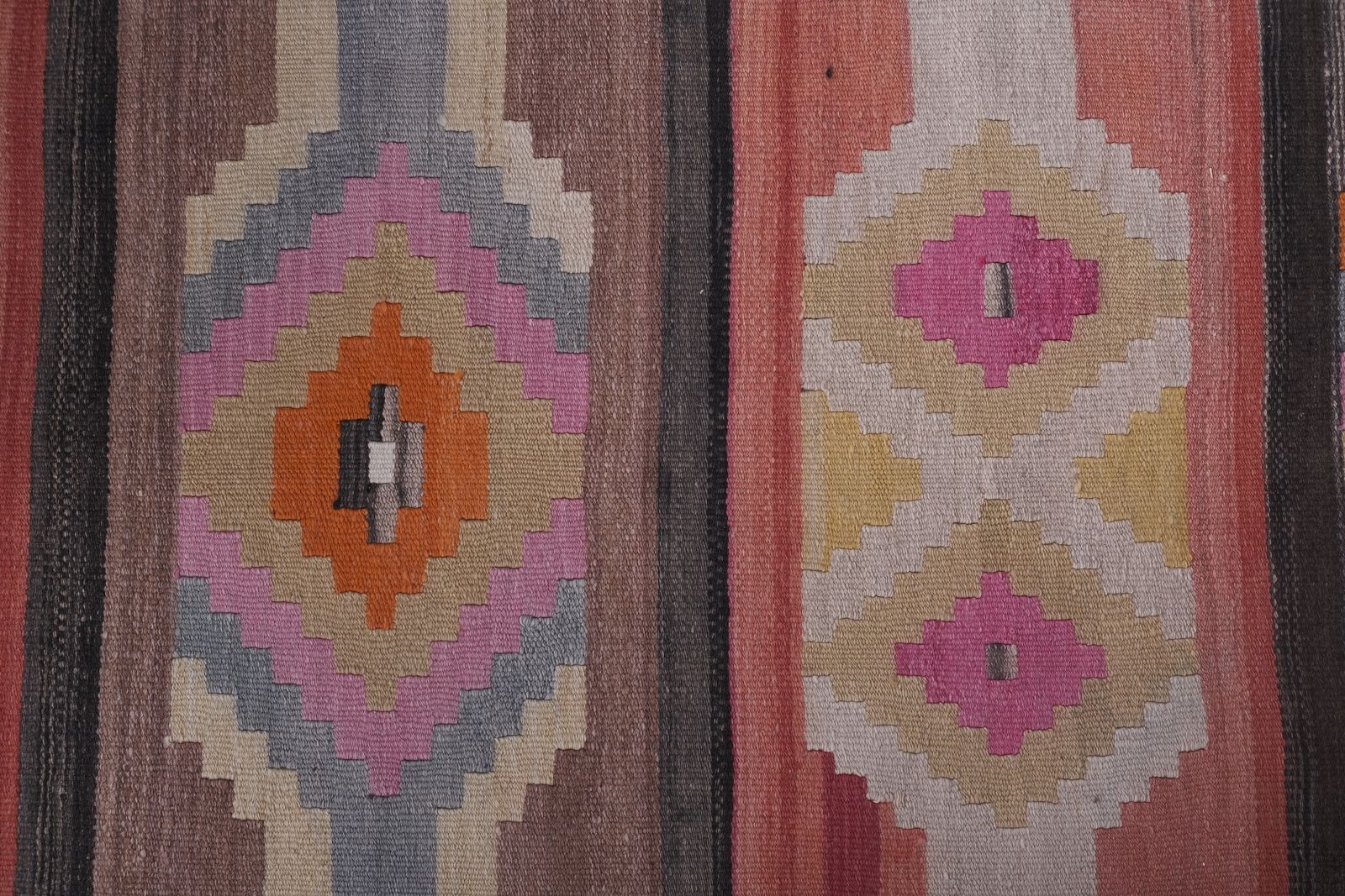 Tapis de couloir kilim turc 2'7'' x 21'1'' photo 1000.0