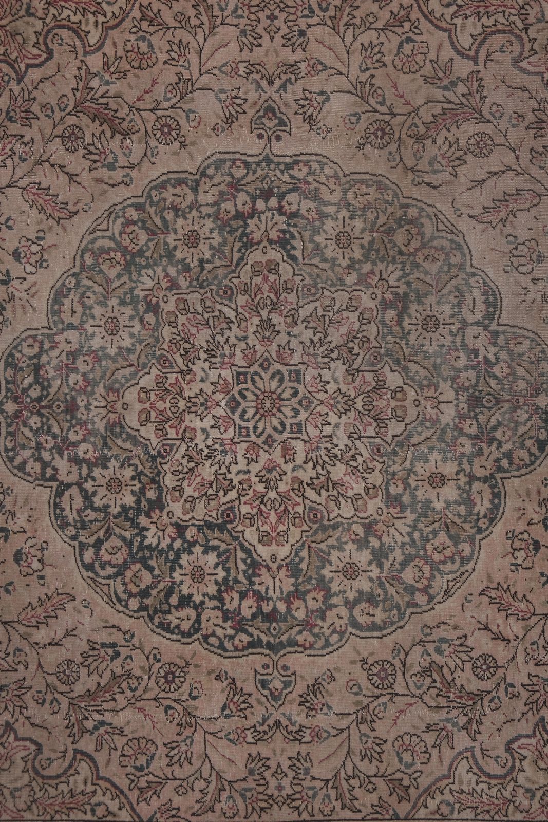 Vintage Turkish Sparta Carpet   Large Square Area Rug photo vinterior