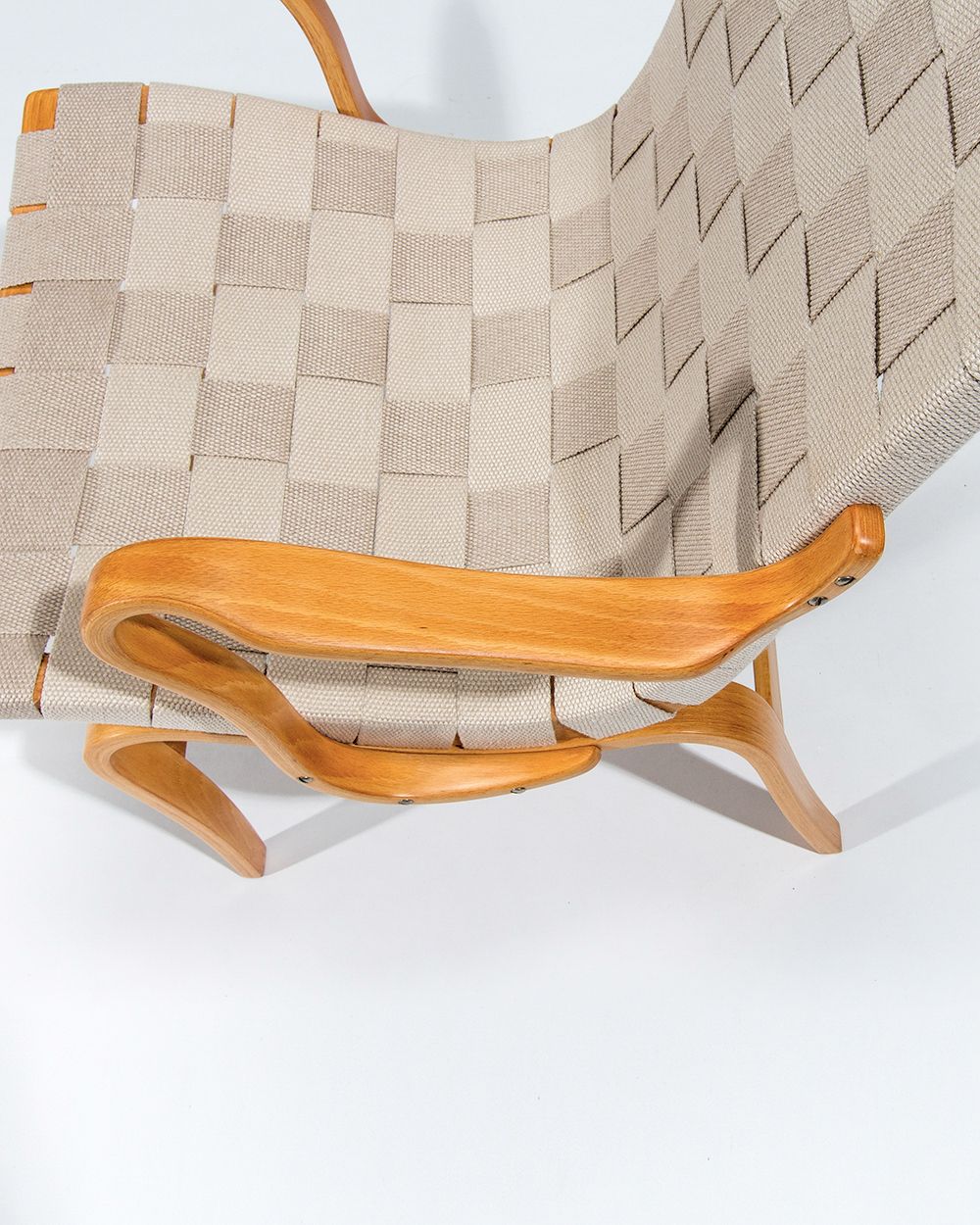 Bruno Mathsson Eva Armchairs In Beech & Linen, Mid Century Swedish Design 1960’s photo buy