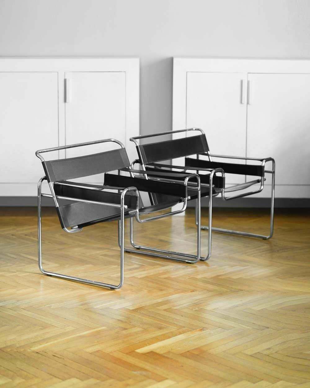 Armchairs In The Wassily Style By Marcel Breuer, 70s 'Set Of 2' photo furniture