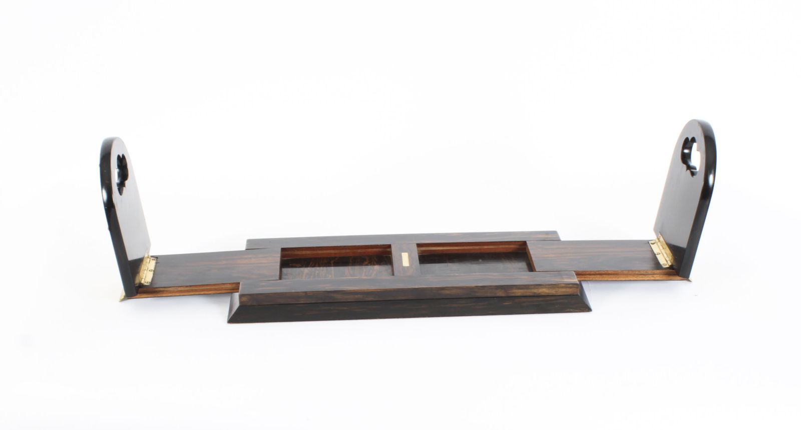 photo vintage Antique English Coromandel & Ormolu Mounted Four Piece Desk Set Mid 19th C