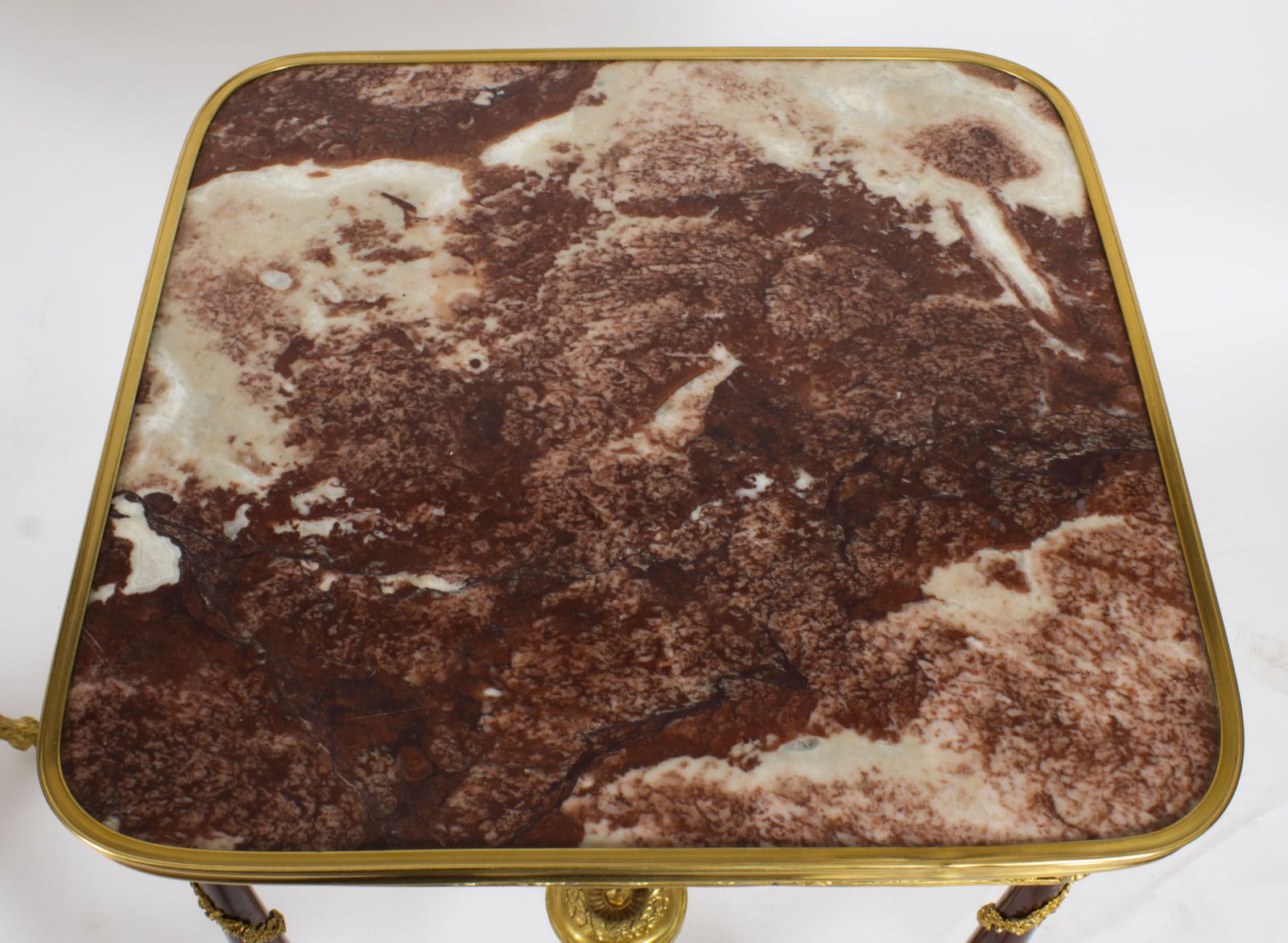 Vintage Pair Of French Louis Revival Ormolu Mounted Occasional Tables 20th C photo buy