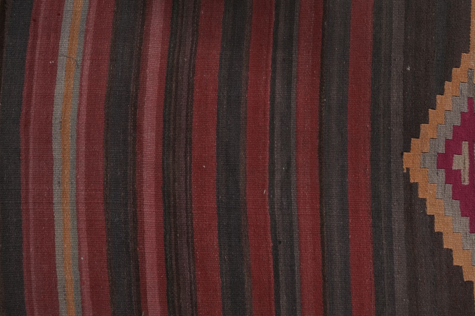 Vintage Striped Turkish Kilim Runner   Stair Tread photo furniture