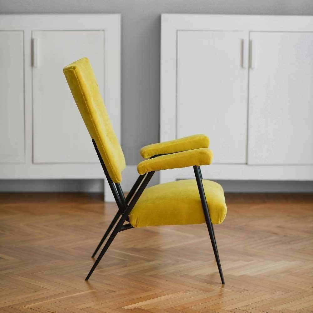 Set Of 50''S Armchairs Lined In Dedar Fabric photo for sale