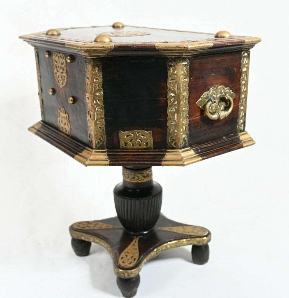 Indian Dowry Chest Cabinet Hindhu Antiques Brass photo buy