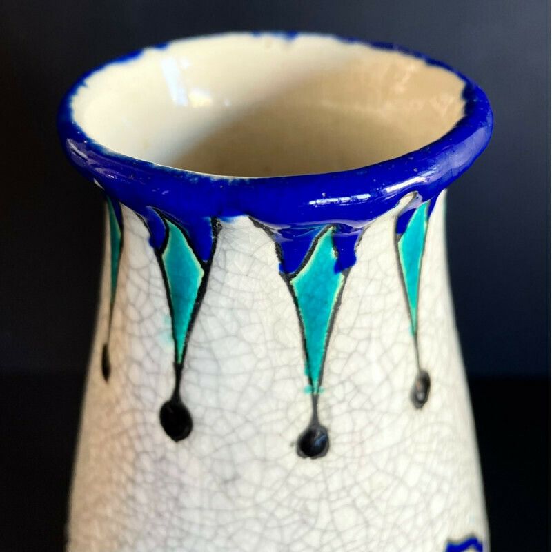 Vase Boch Keramis Maurice Dufrène La Maîtrise 1922 photo vinterior