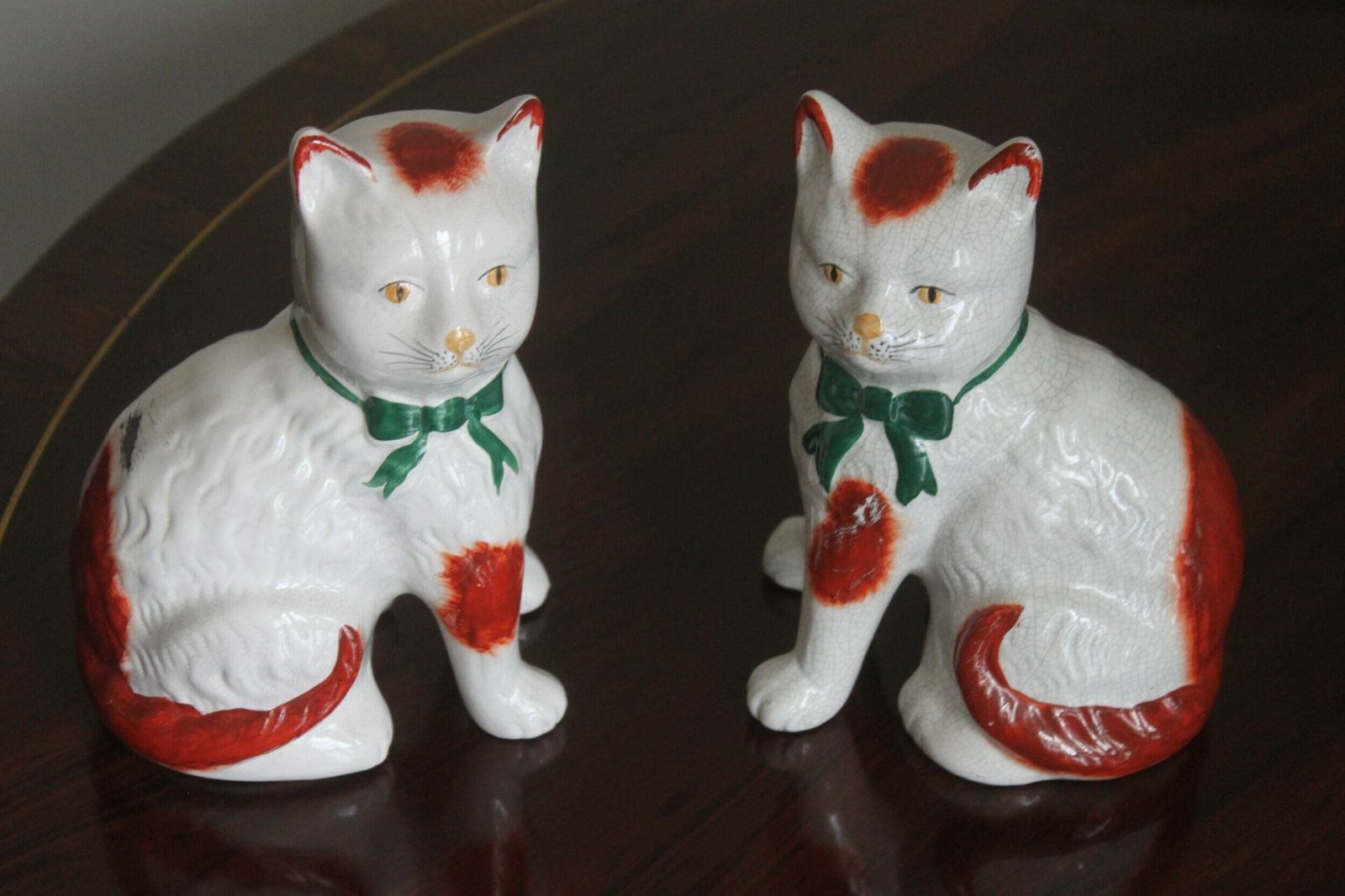 A Pair Of 19th Century Staffordshire Cats