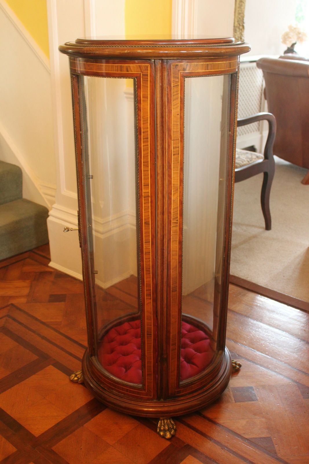Late 19th Century Inlaid Vitrine/Bijouterie Cabinet