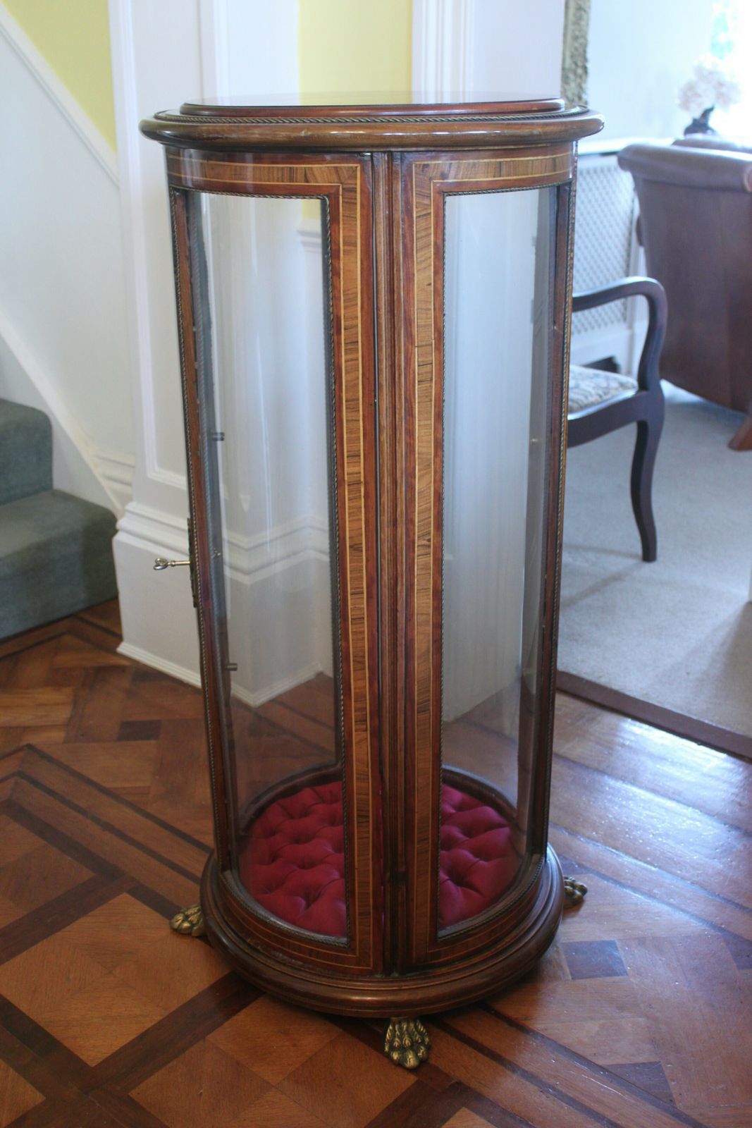 Late 19th Century Inlaid Vitrine/Bijouterie Cabinet photo furniture