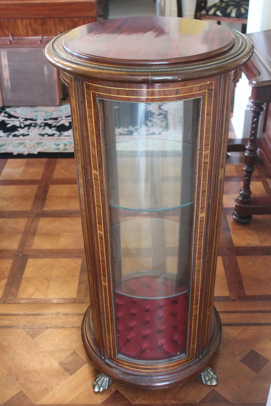 Late 19th Century Inlaid Vitrine/Bijouterie Cabinet photo buy