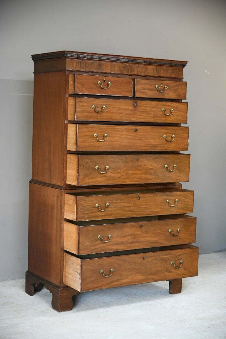 Georgian Mahogany Chest On Chest Tallboy photo 2295.0
