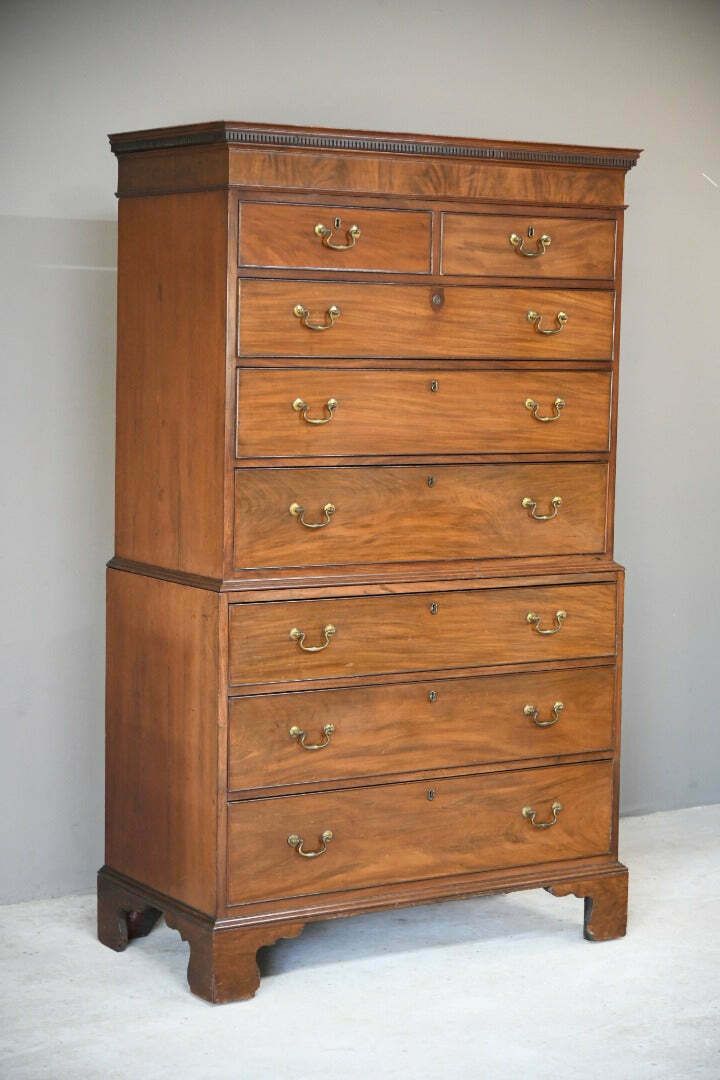 Georgian Mahogany Chest On Chest Tallboy photo buy