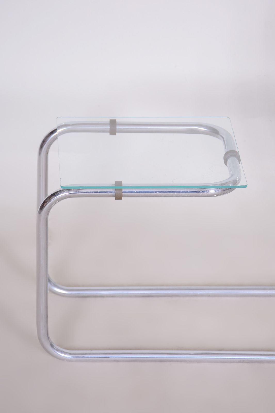 Unusual Bauhaus Style Chrome étagère, Flower Stand, Perfect Original Condition, Glass, Czechia, 1930s photo for sale