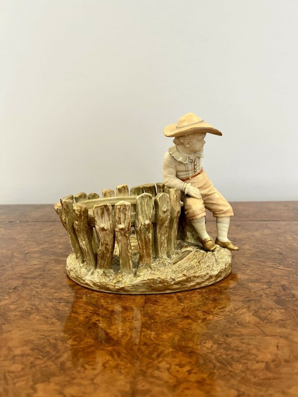 Fantastic Quality Antique Royal Worcester Figure With A Basket photo for sale