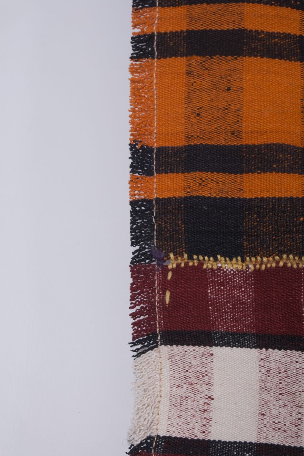 Colorful Long Turkish Kilim Runner 4'5'' X 15'11'' photo Textiles