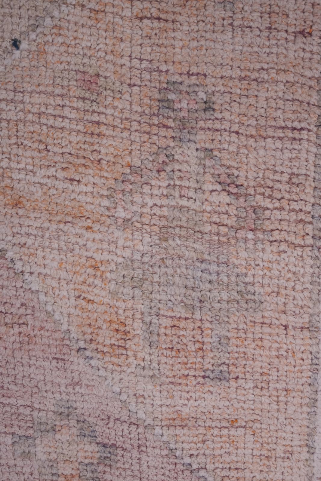 Textiles Mid 20th Century Vintage Turkish Faded Rug 2'10'' X 8'9'' photo