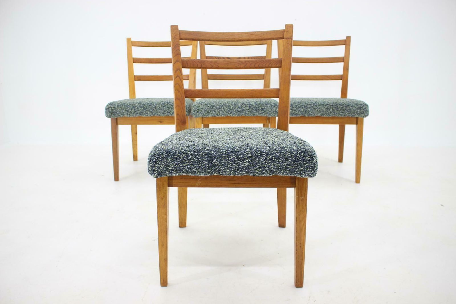1960s Set Of 4 Oak Dining Chairs ,Czechoslovakia photo 826.0