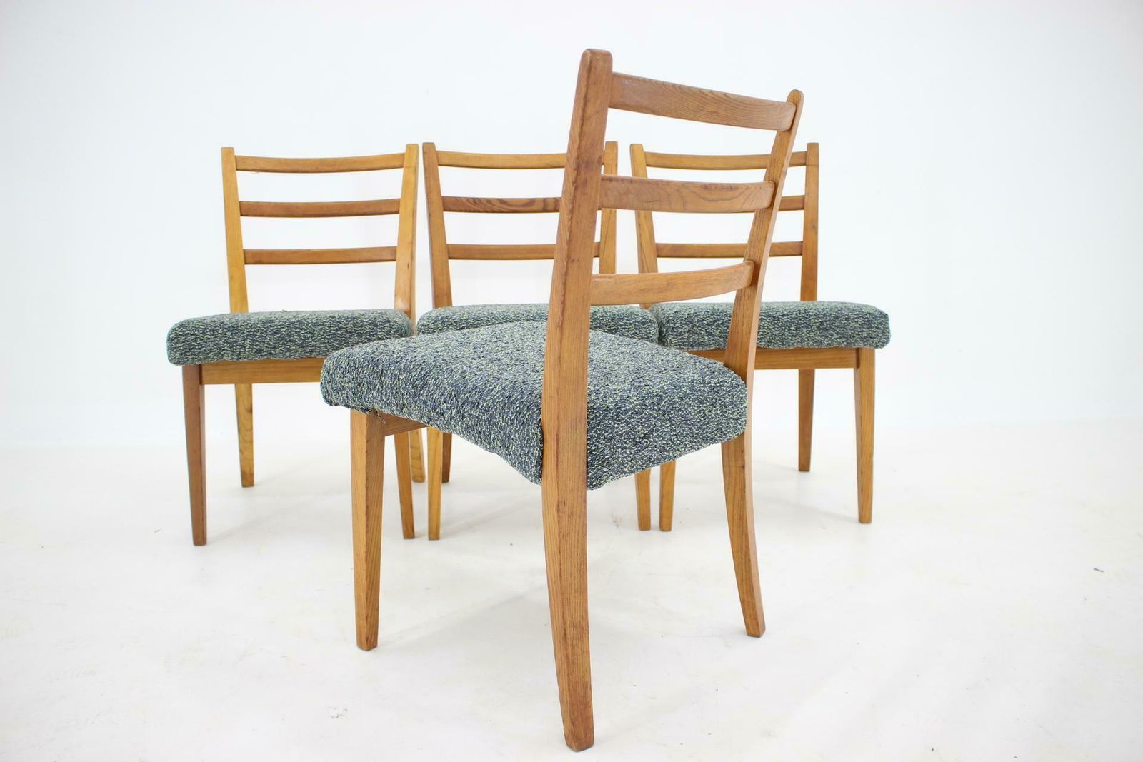 photo for sale 1960s Set Of 4 Oak Dining Chairs ,Czechoslovakia