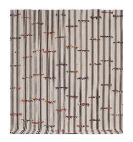 photo for sale Vintage Oversized Turkish Hemp Kilim Rug With Tulu Details