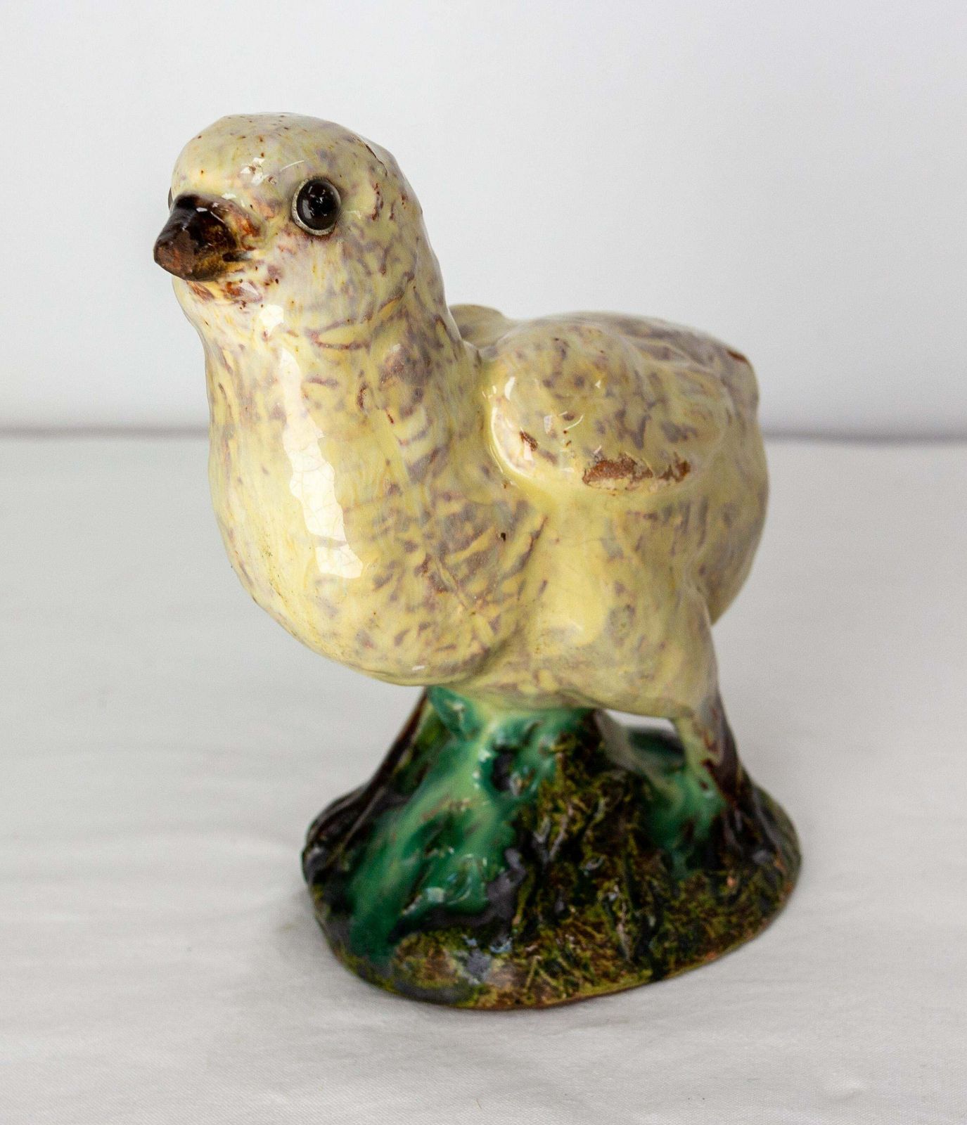 Chick Statuette Terracotta & Faience Signed J. Filmont, Circa 1900 C photo for sale