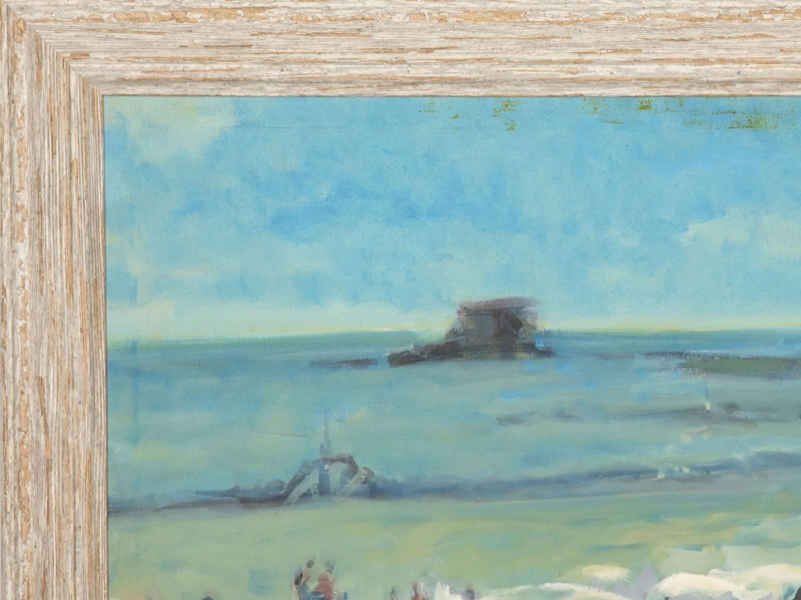 Ross Foster, Large Oil Painting Of A Beach Scene photo furniture