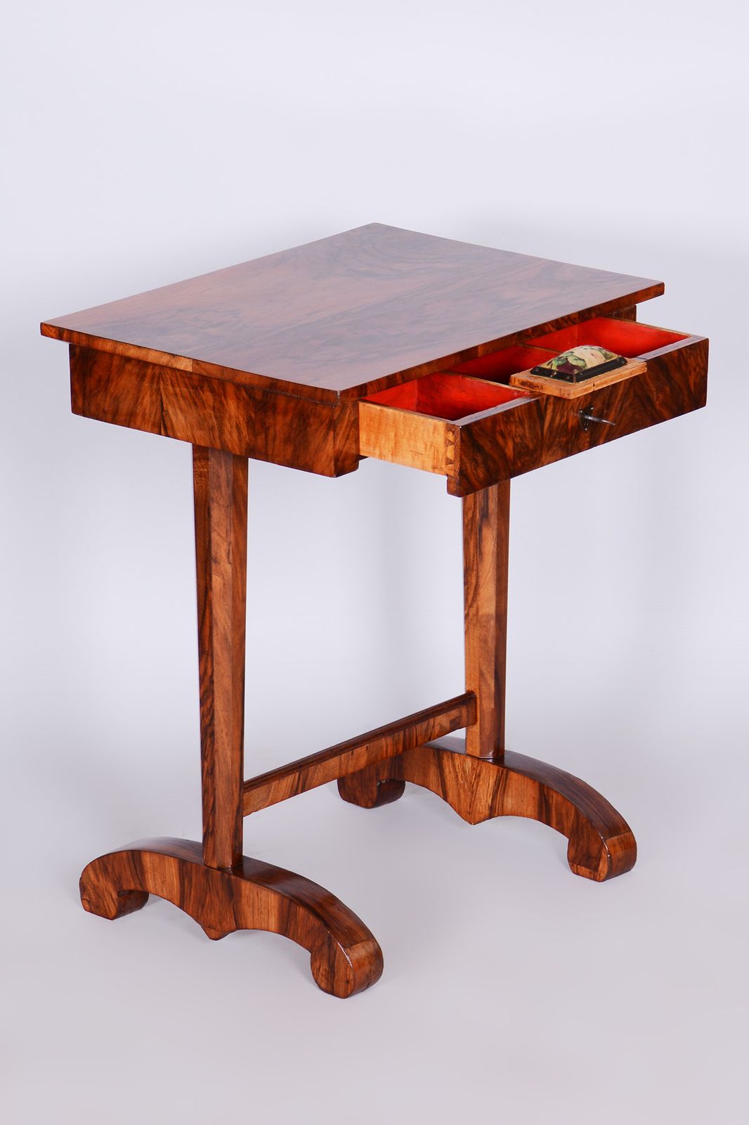 Small Biedermeier Side Table, Restored, Walnut, Austria, 1820s photo buy