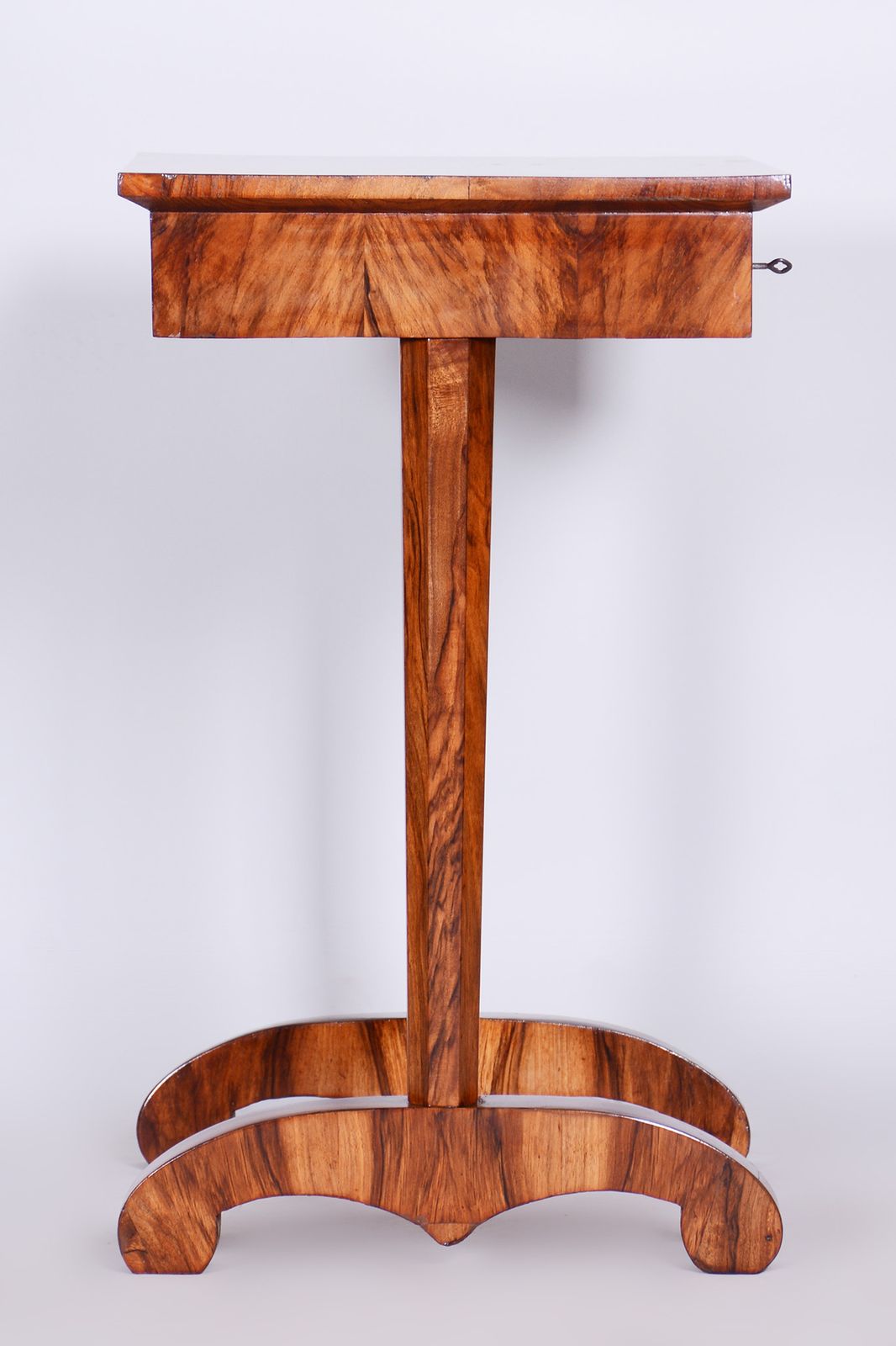 1600.0 Small Biedermeier Side Table, Restored, Walnut, Austria, 1820s photo