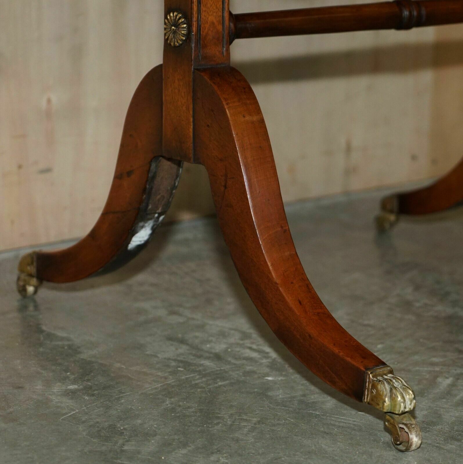 Fully Restored Extending Antique Regency Sofa Table Inc Chess Board & Backgammon photo vintage