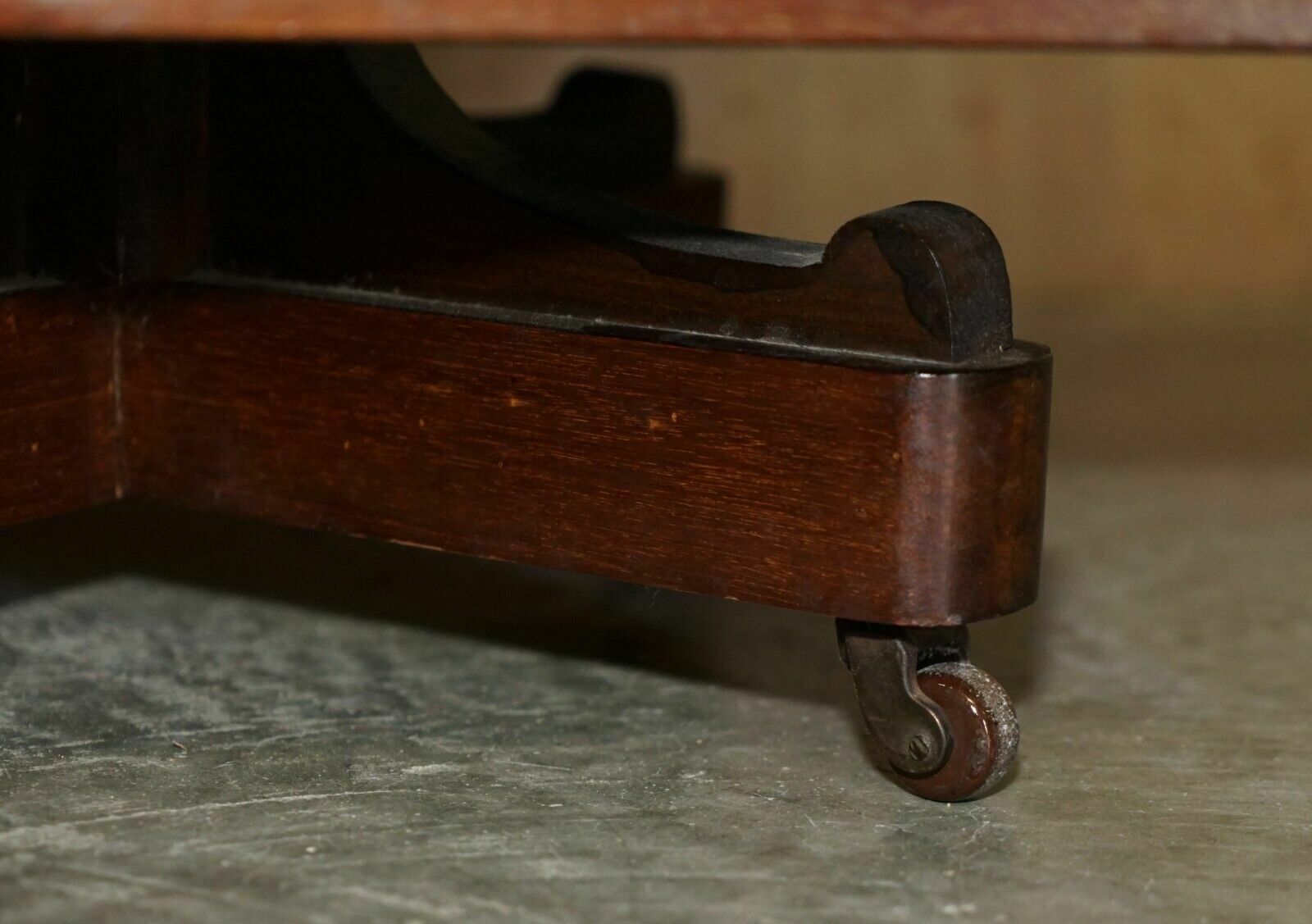 photo vintage Fully Restored Antique Victorian Walnut Revolving Bookcase Book Table Drawers