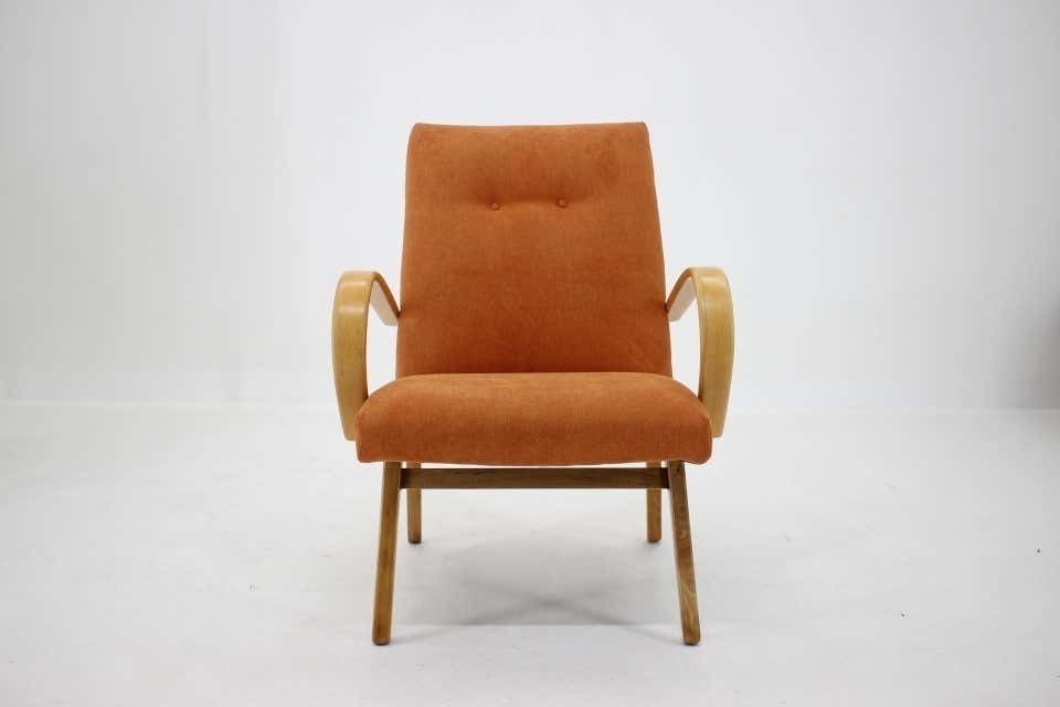 1960s Ton/Thonet Beech Armchair, Czechoslovakia
