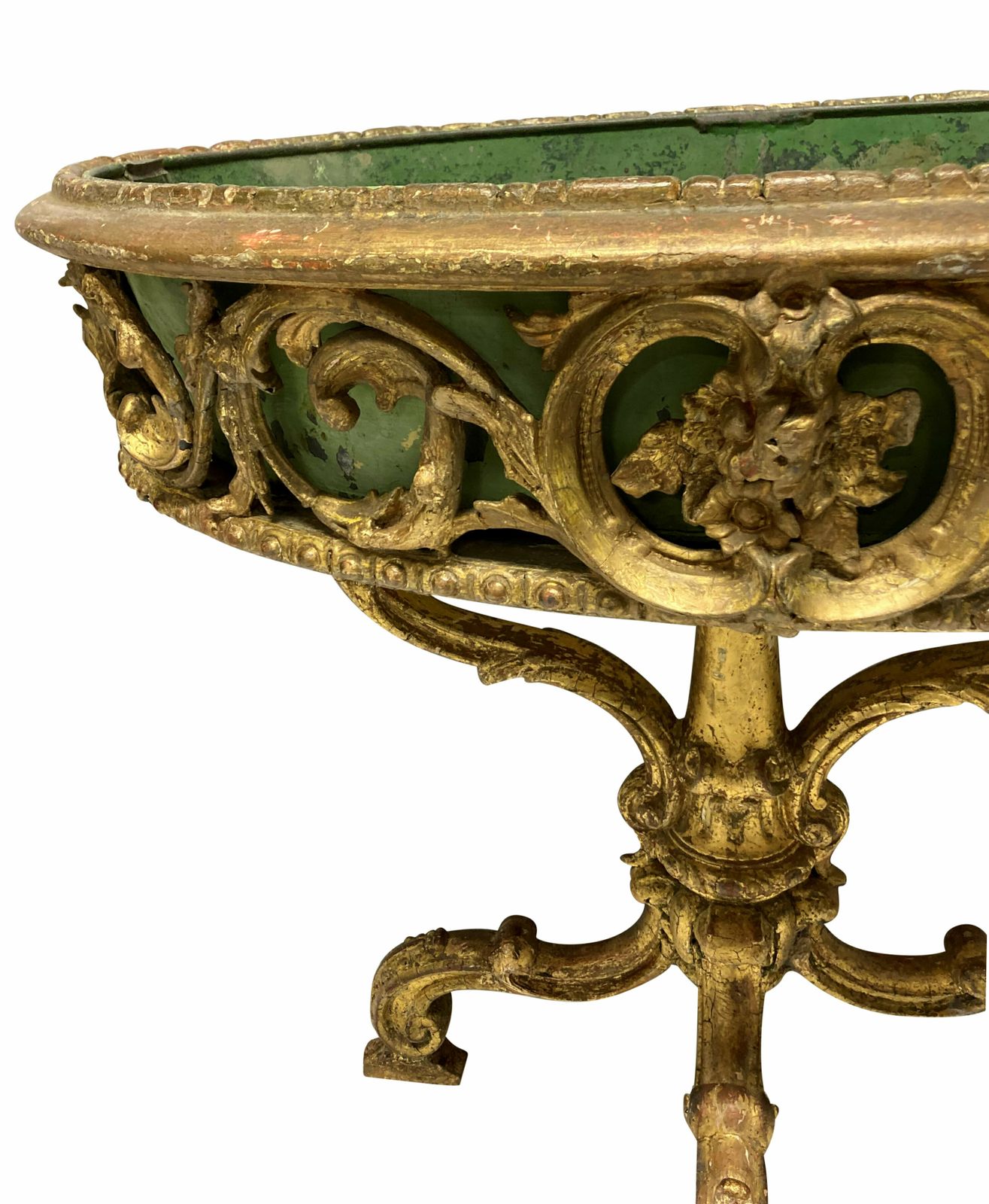 An Early XIX Century Country House Giltwood Jardiniere photo vinterior