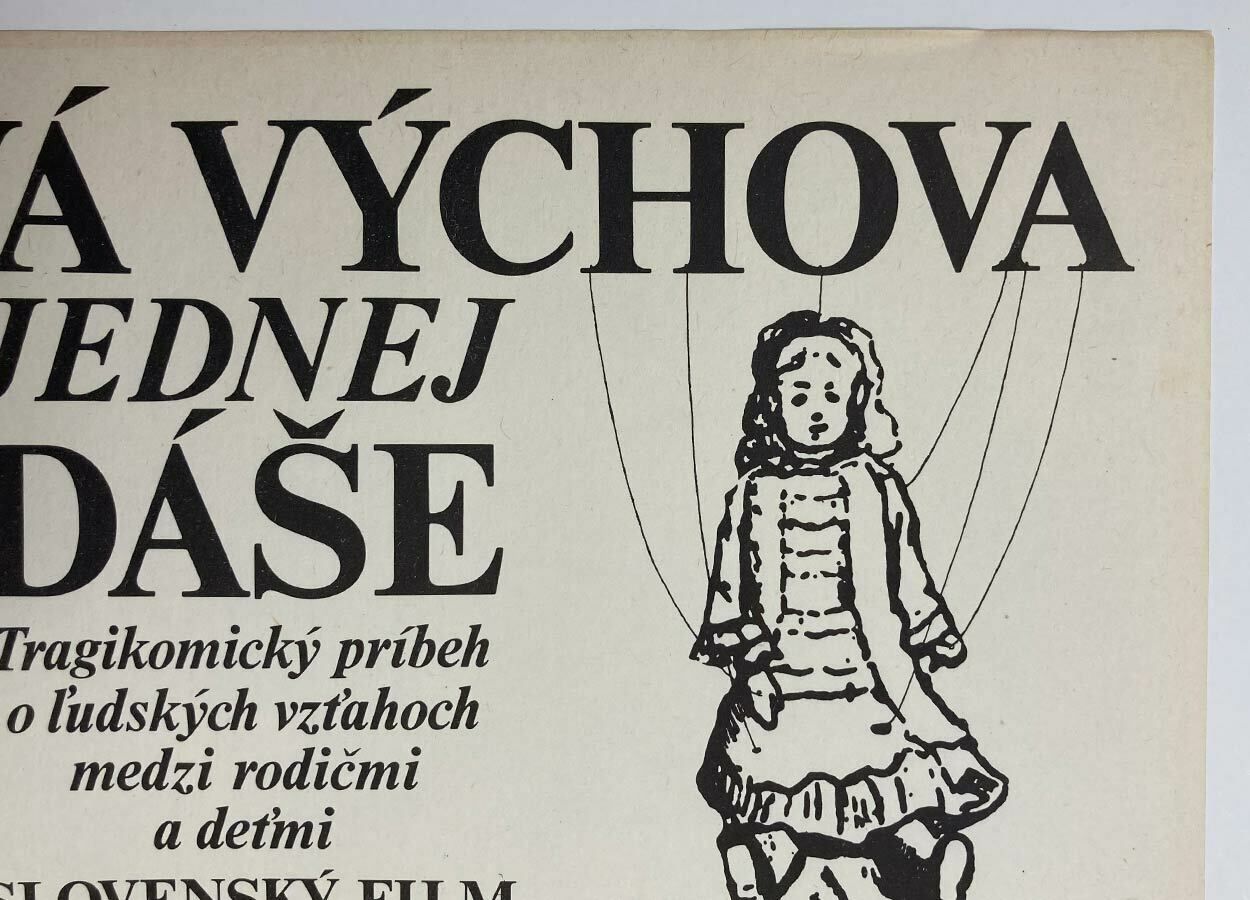 Original Film Poster, Emotional Education Of A Girl Called Dasa, Unknown Artist, 1980, Genuine Czech Vintage Print photo 51.0
