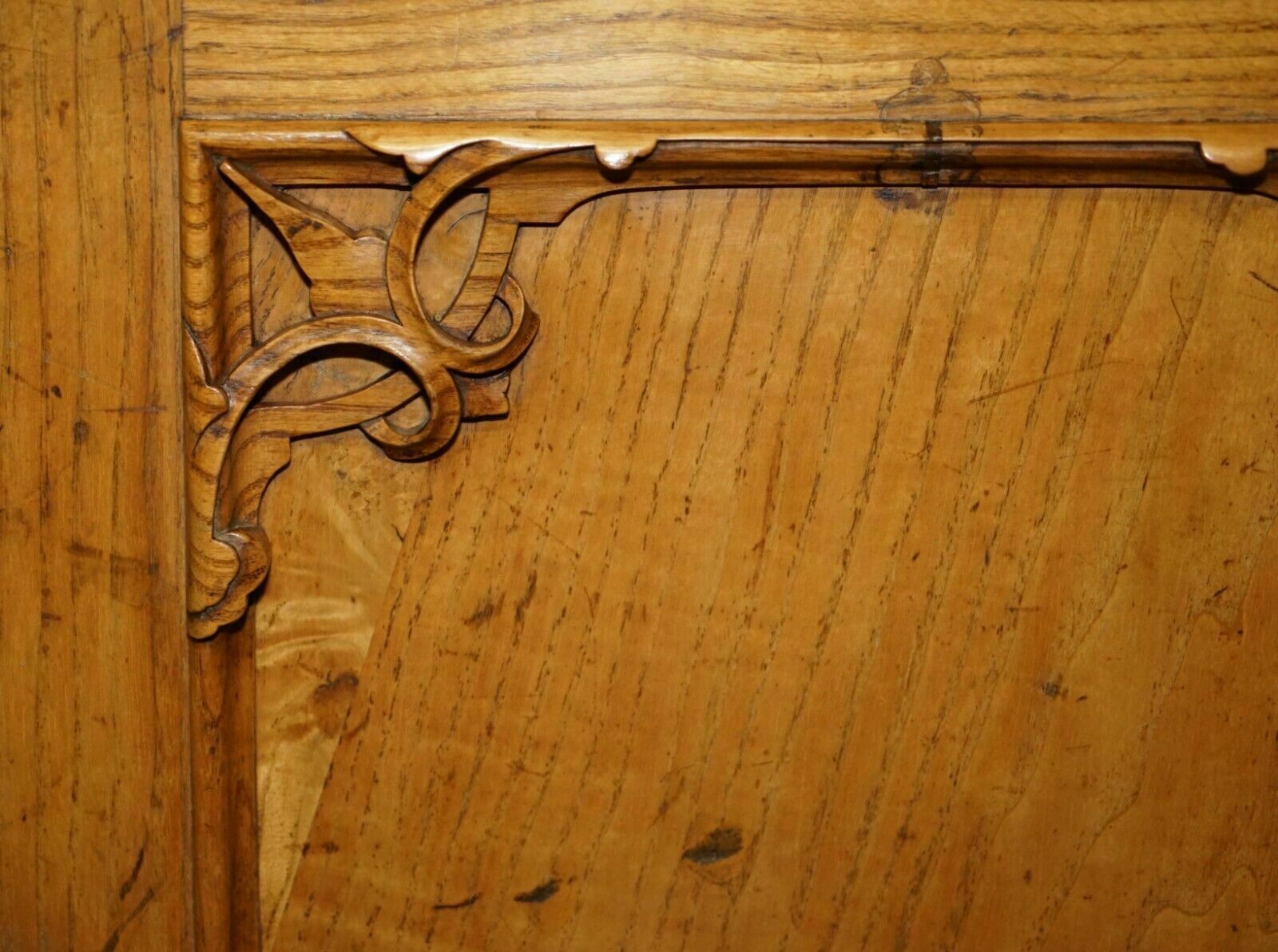 Furniture Antique Victorian 1840 A Blain & Son Liverpool Pollard Oak Bookcase Cupboard photo