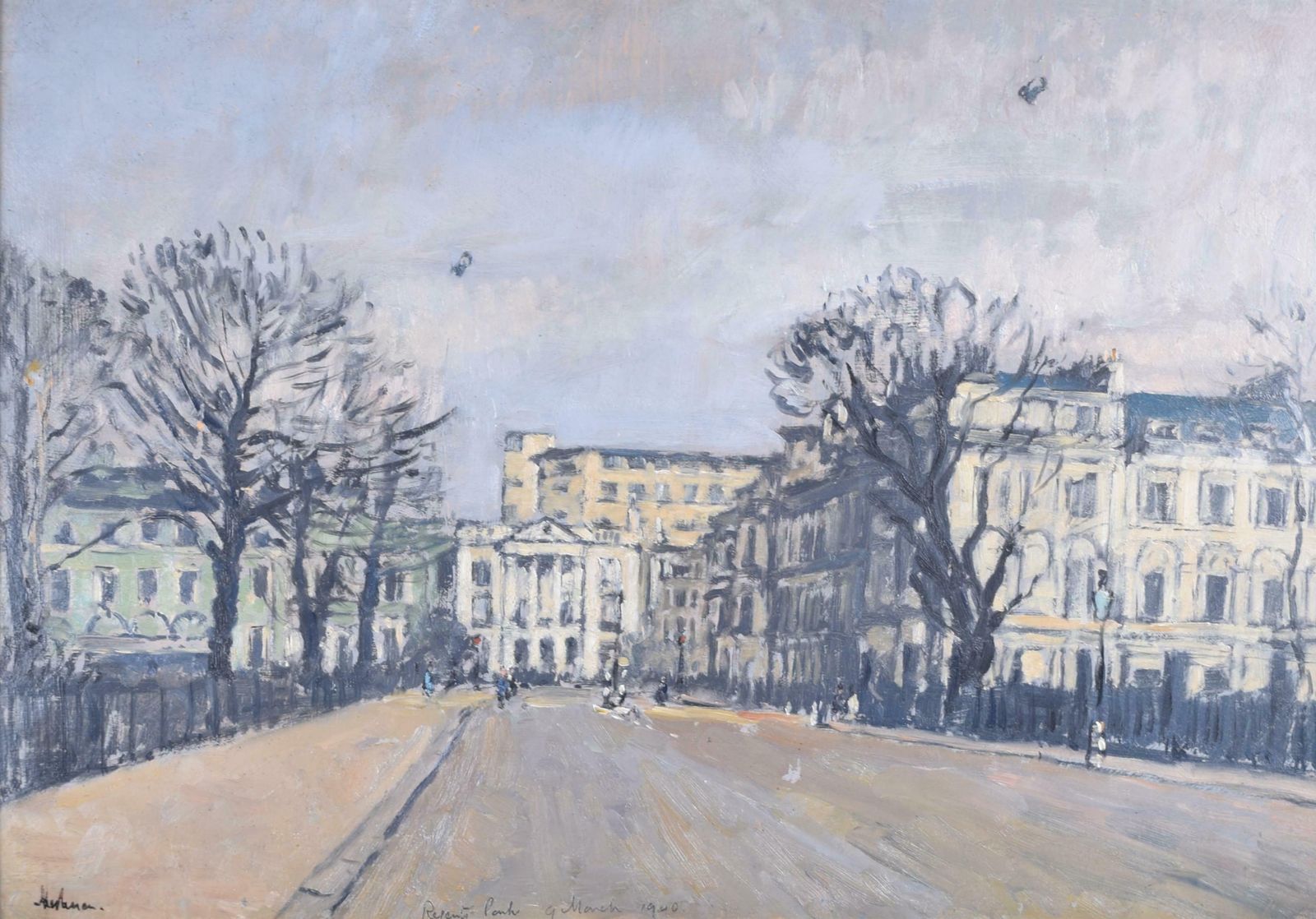Regent's Park Barrage Balloons 1940 Oil Painting By Lord Paul Ayshford Methuen photo vinterior